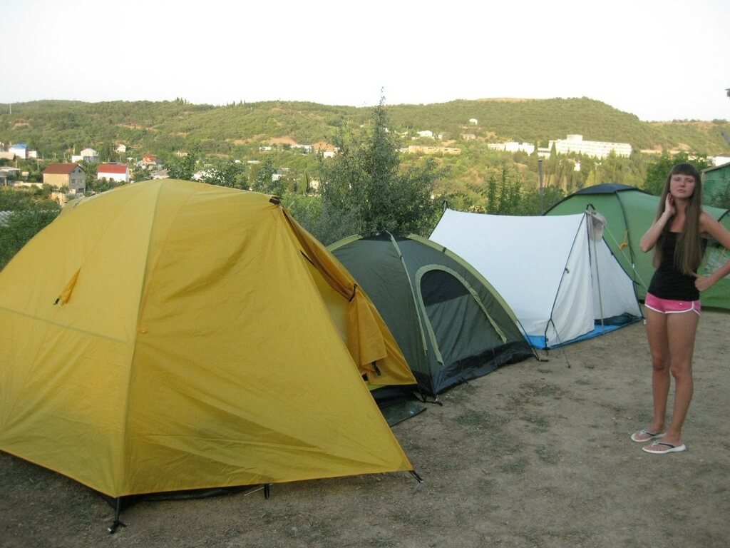Палаточный городок в Крыму